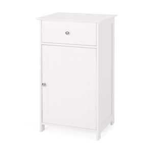 Anky 17 in. W x 13.5 in. D x  30.25 in. H White MDF Freestanding Linen Cabinet