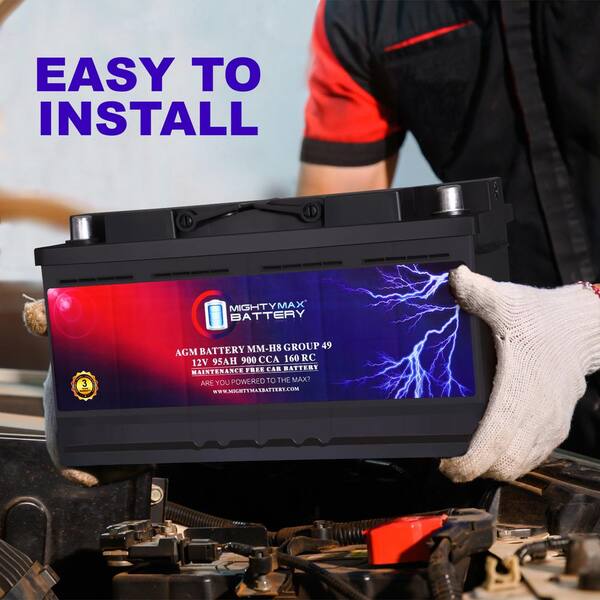 MIGHTY MAX BATTERY MM-H8 Group 49 12V 95Ah 160RC 900CCA
