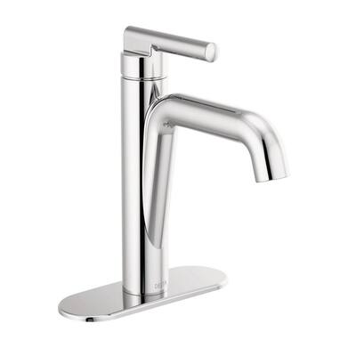 Delta Nicoli J-Spout Single Hole Single-Handle Bathroom Faucet in Chrome 15749LF