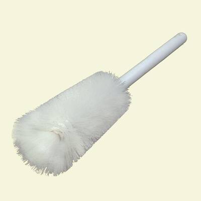 16 in. White Polyester Bottle Brush (12-Pack)