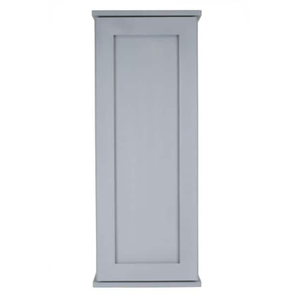 Sarasota 15.5 in. W x 31.5 in. H x 6.25 in. D Wood Surface Mount Wall Cabinet in Primed Gray