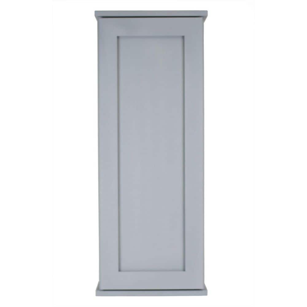 Sarasota 15.5 in. W x 43.5 in. H x 5.25 D Primed Gray Wood Surface Mount Wall Cabinet price history on PriceWatchPro