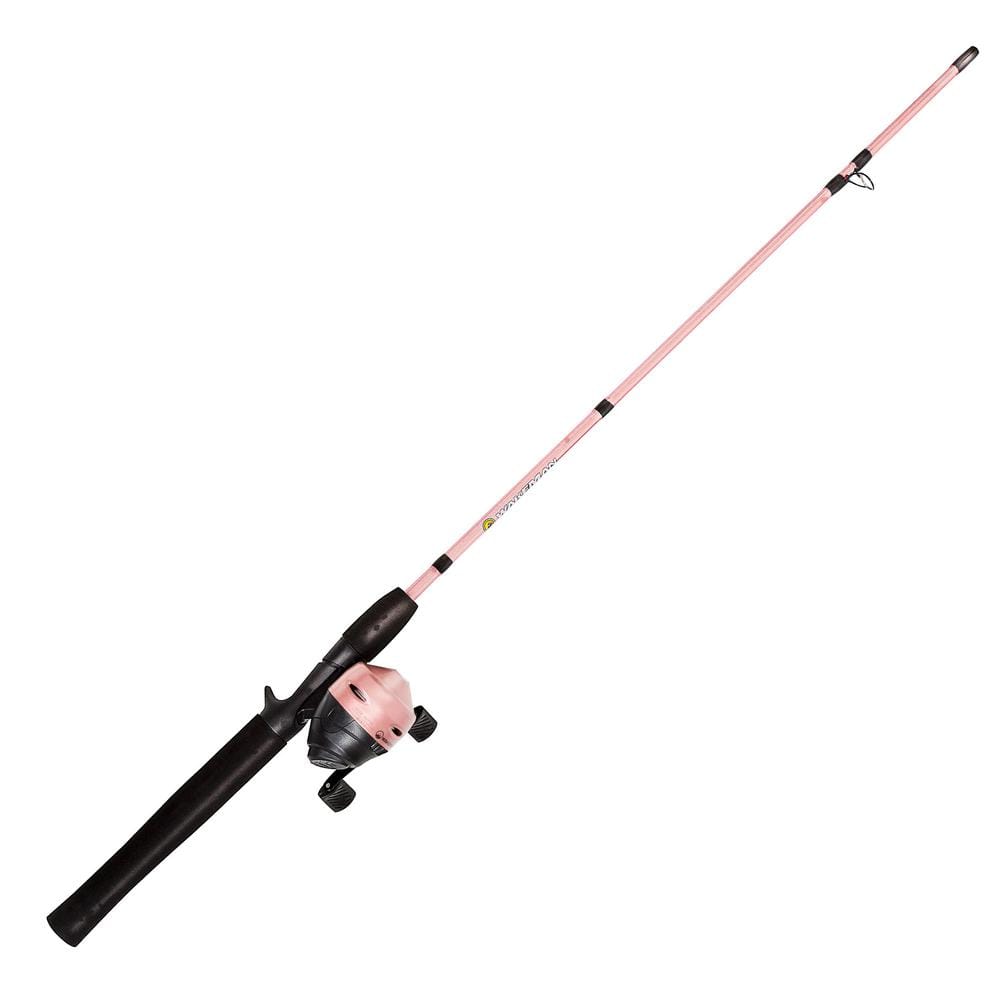 Wakeman Outdoors Swarm Series Spincast Rod and Reel Combo in Rose Pink