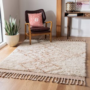 Casablanca Rust/Ivory 5 ft. x 8 ft. Geometric Area Rug