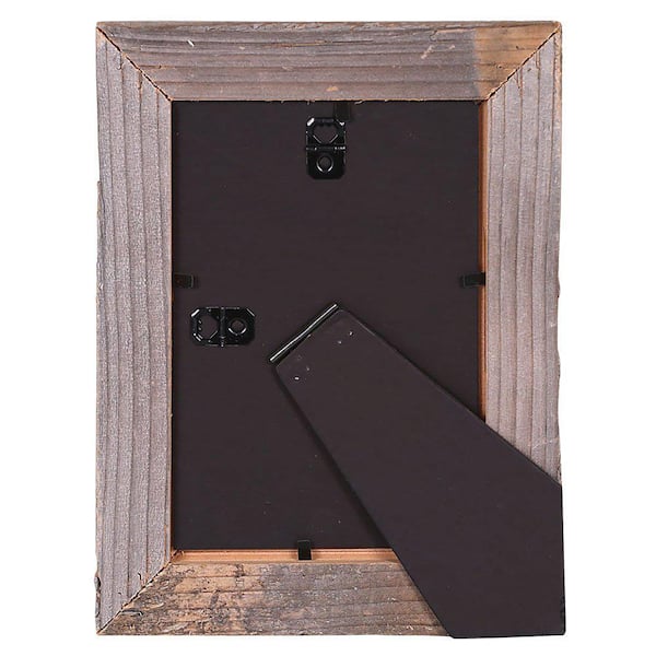 BarnwoodUSA Rustic Farmhouse Artisan 6 in. x 6 in. Smoky Black Reclaimed  Picture Frame 6x6 artisan black - The Home Depot