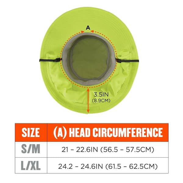Ergodyne Chill-Its 8934 L/XL Lime Ranger Hat-Neck Shade 8934 - The