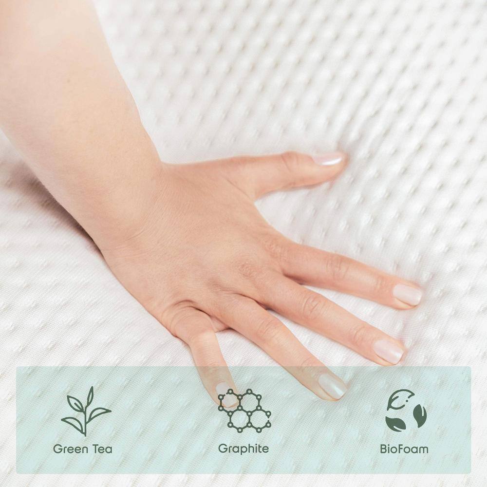 Twin 8-Inch Green Tea Gel Memory Foam Mattress