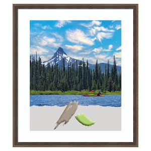 Hardwood Wedge Mocha Wood Picture Frame Opening Size 20x24 in. (Matted To 16x20 in.)