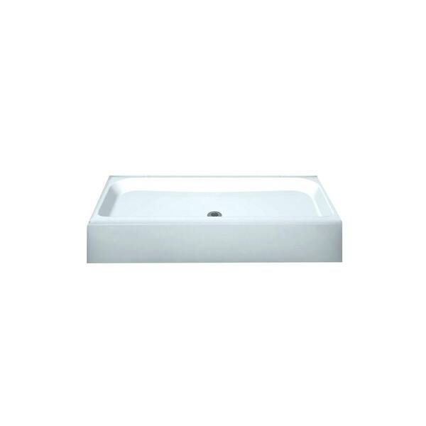 MAAX Alaska 33 in. x 60 in. Single Threshold Shower Base in White