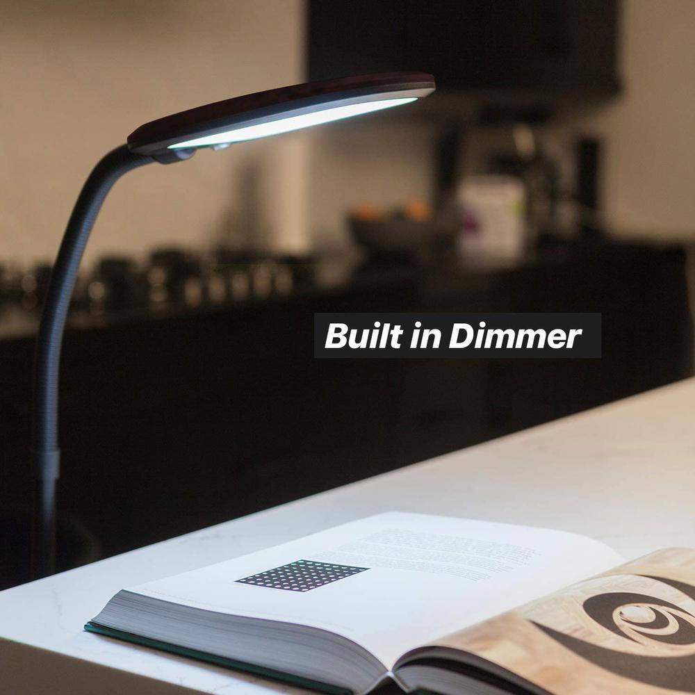 Adjustable Havana Brown LED Floor Lamp for Kids' Reading and Crafts