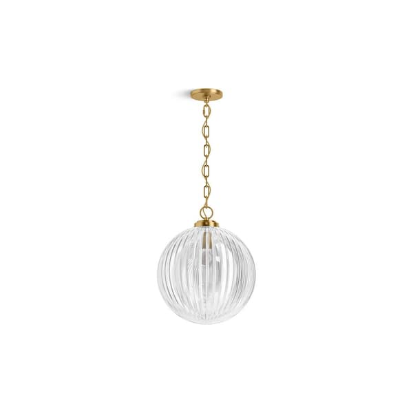 Embra By Studio McGee 1-Light Brushed Moderne Brass Pendant Light