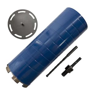 3-1/2 in. Diamond Dry Core Bit for Brick and Block with SDS Plus Adapter and Pilot Collar, 9.5 in. Drilling Depth