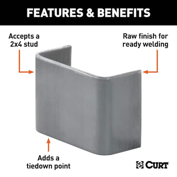 Raw Steel Weld-On Stake Pocket (3-1/2" x 1-5/8" I.D.)