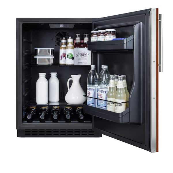 24 in. W 4.8 cu. ft. Mini Fridge in Panel-Ready, Counter Depth