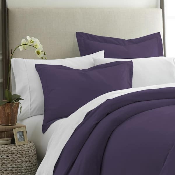 Becky Cameron Performance 2-Piece Purple King Pillow Sham Set