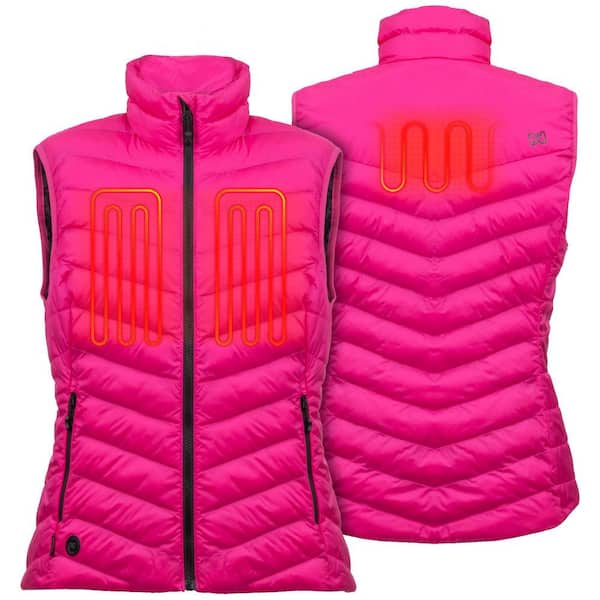 Womens's MD Backcountry Xtera Heated Vest 7. 4V Pink