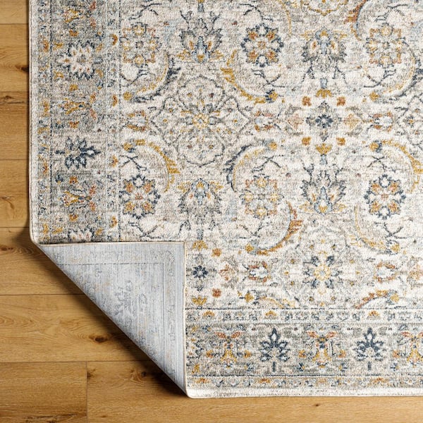 Beckham Off-White/Multi Medallion 9 ft. x 12 ft. Indoor Area Rug