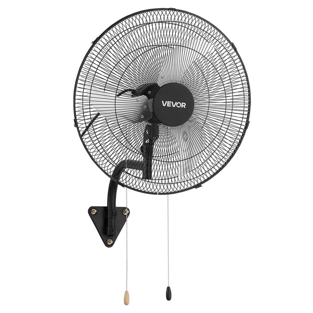 Wall Mount Fan, 20 in. Oscillating Hanging Fan, 3-Speed, Adjustable Angle, for Garage Commercial Workshop Gym, Black price history on PriceWatchPro