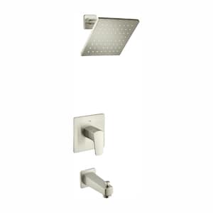 Tallinn Single-Handle 1-Spray Bathtub and Shower Faucet in Brushed Nickel (Valve Included)