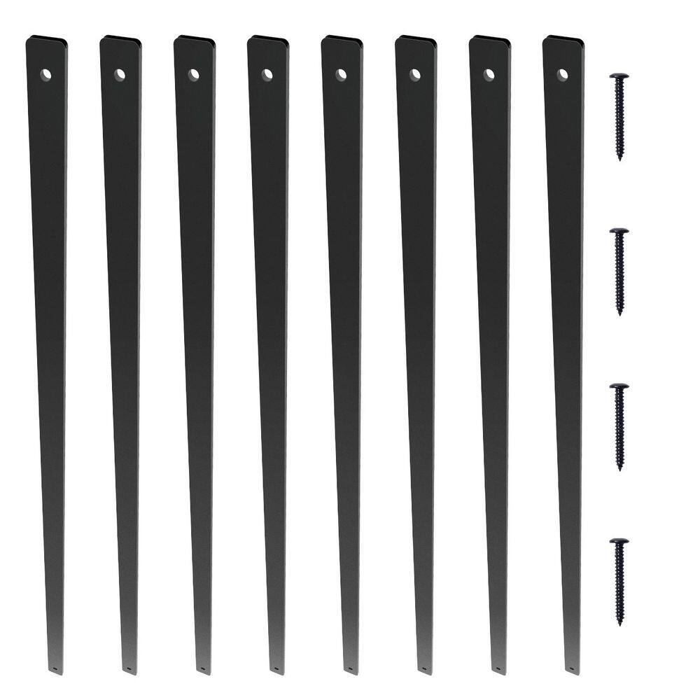 thumbnail image 2 of 51-Pack Aluminum Deck Balusters – 32.28 X 1 Inch Black Staircase Spindles With Screws 2 of 6