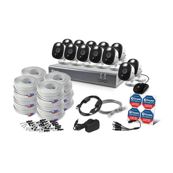 DVR-4580 16-Channel 1080p 1TB DVR Security Camera System with Twelve 1080p Wired Bullet Cameras DVR-4580 16-Channel 1080p 1TB DVR Security Camera System with Twelve 1080p Wired Bullet Cameras