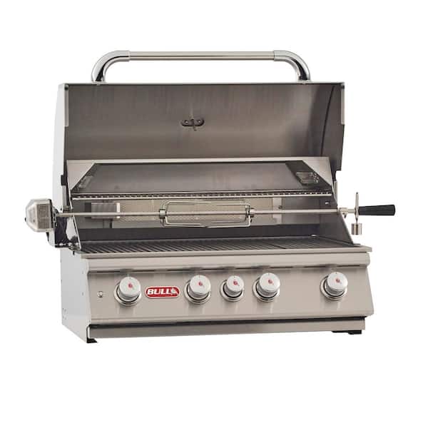 Angus Series 4-Burner Built-In Natural Gas Grill 30 in Stainless Steel
