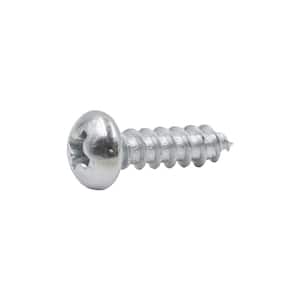 #8 x 5/8 in. Phillips Round Head Zinc Plated Wood Screw (8-Pack)