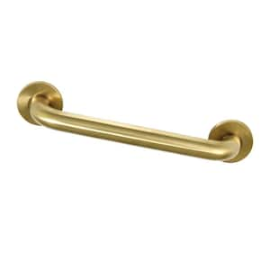 Meridian 14 in. x 1-1/4 in. Grab Bar in Brushed Brass