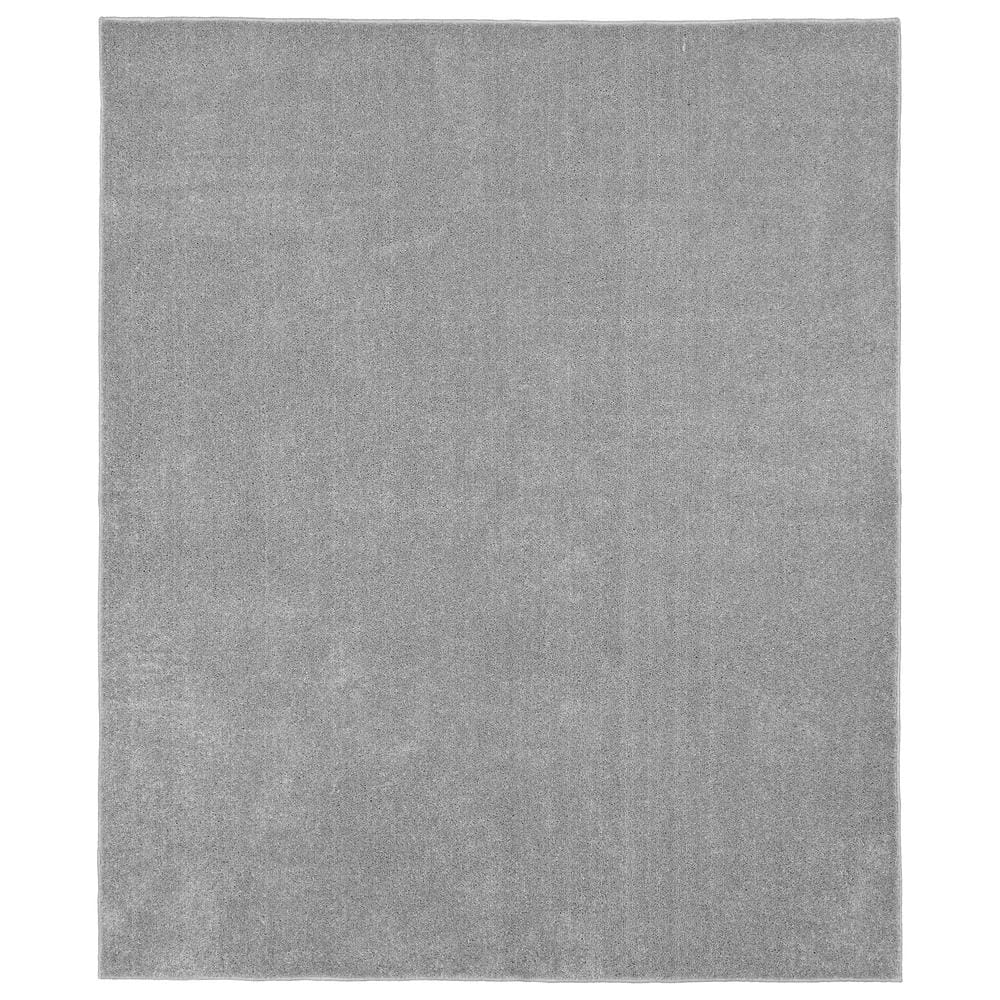 Garland Rug Gramercy 5 ft. x 6 ft. Silver Plush Bathroom Carpet