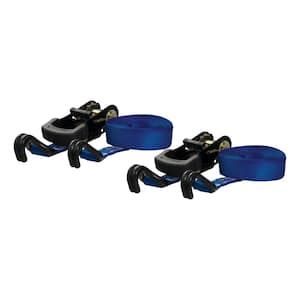 16' Blue Cargo Straps with J-Hooks (733 lbs., 2-Pack)