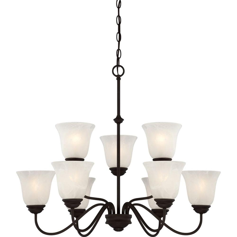 Hammond 9-Light Antique Bronze Interior Chandelier price history on PriceWatchPro
