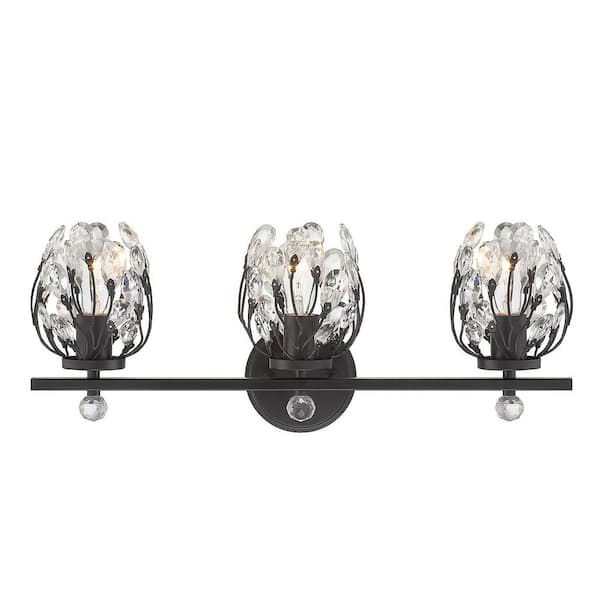 Savoy House Moreno 23.50 in. 3-Light Matte Black Vanity Light 8-6601-3 ...