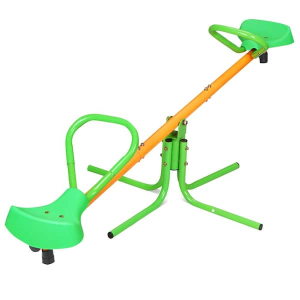 Outdoor Spinning Seesaw for Kids, Sit and Spin Teeter Totter Playground ...