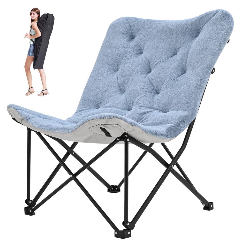 Outdoor Folding Chair Footstool Portable Recliner Lazy Foot