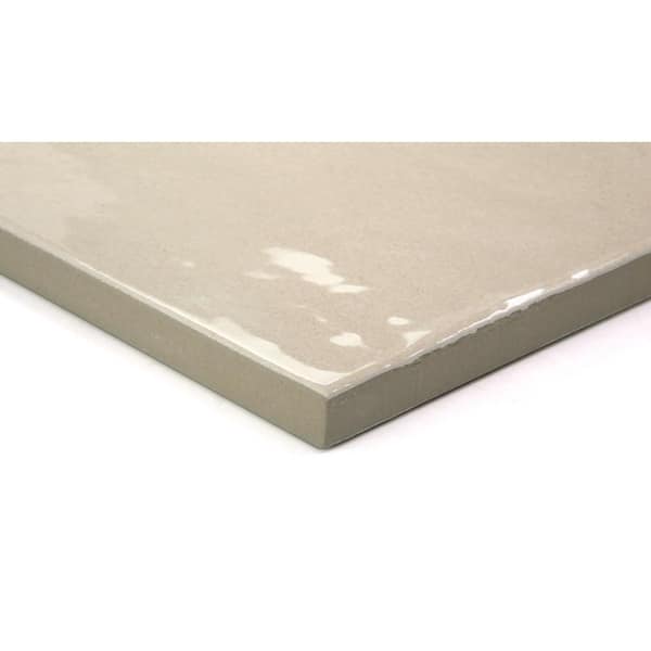 Passion Crema 8.86 in. x 8.86 in. Glossy Porcelain Floor and Wall Tile (10.9 sq. ft./Case)