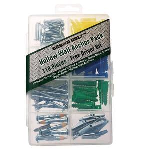 Hollow Wall Anchor Pack (118-Piece)