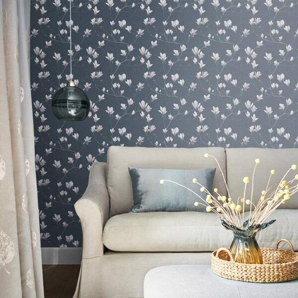 Wild Meadow Pale Iris Unpasted Removable Wallpaper Sample