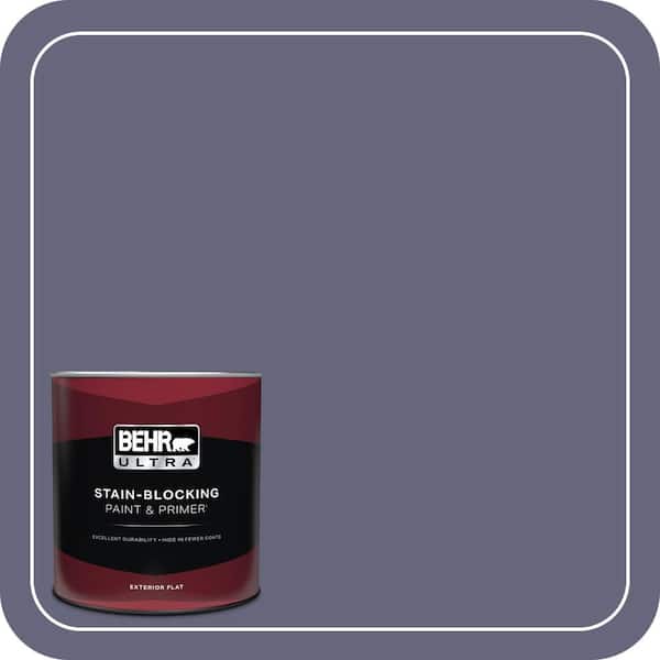 BEHR ULTRA 1 qt. #640F-6 Enchanted Evening Flat Exterior Paint & Primer