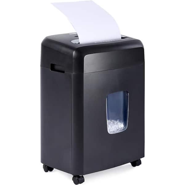 12 Sheet Micro Cut Paper and Credit Card CD Shredder With 6 Gallon Bin in Black