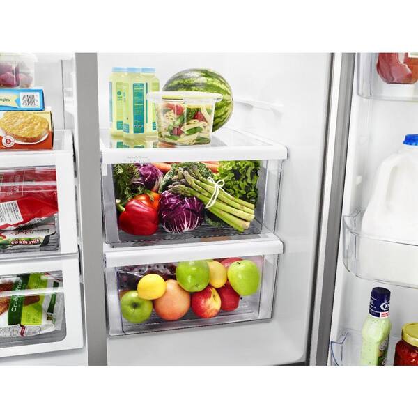 whirlpool 28.4 cu ft side by side refrigerator