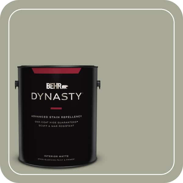 BEHR DYNASTY 1 gal. #PPU10-16 Simply Sage One-Coat Hide Matte Interior Stain-Blocking Paint & Primer