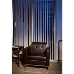 Wall Street Espresso Faux Leather Arm Chair