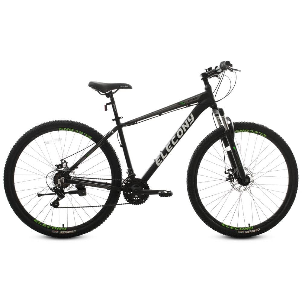 27.5 in. Women Men Adult Black Aluminum Mountain Bike 21 Speed Mountain Bik