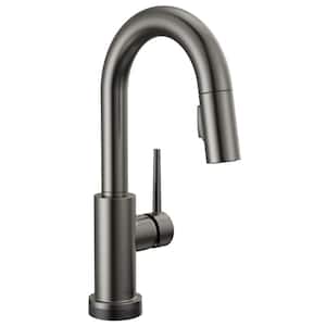Trinsic Touch2O with Touchless Technology Single Handle Bar Faucet in Black Stainless