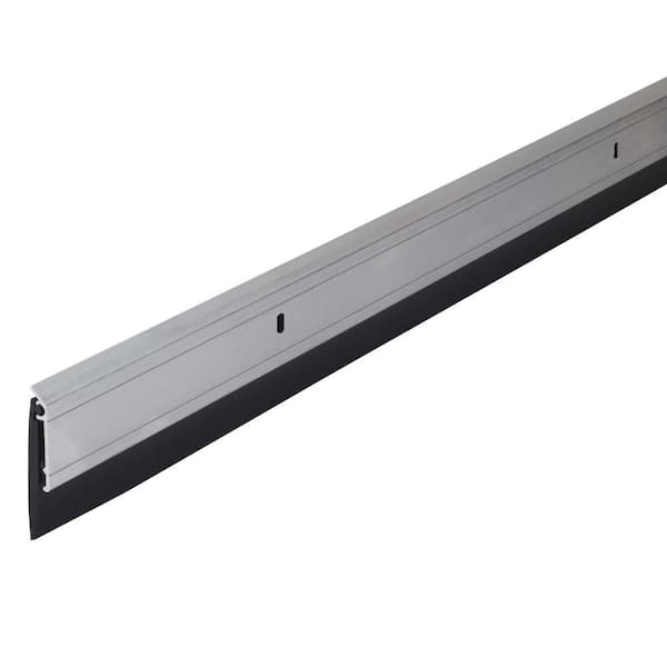 36 in. Silver Aluminum and Thermoplastic Rubber Commercial Screw-on Door Sweep