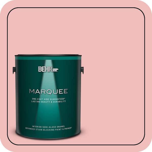 BEHR MARQUEE 1 gal. #CE-01 Alpenglow Semi-Gloss Enamel Interior Paint & Primer
