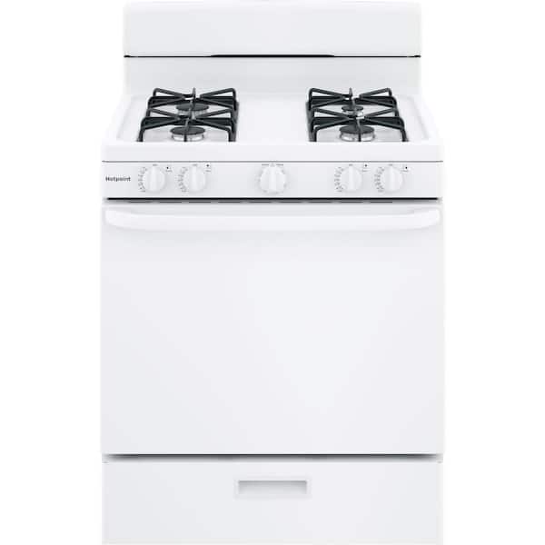 30 in. 4.8 cu. ft. Freestanding Gas Range in White