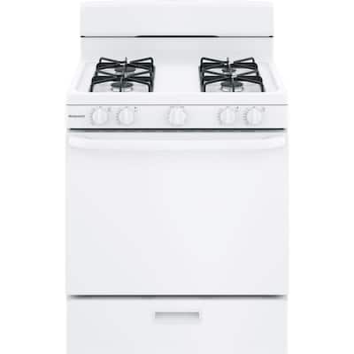 30 in. 4.8 cu. ft. Freestanding Gas Range in White