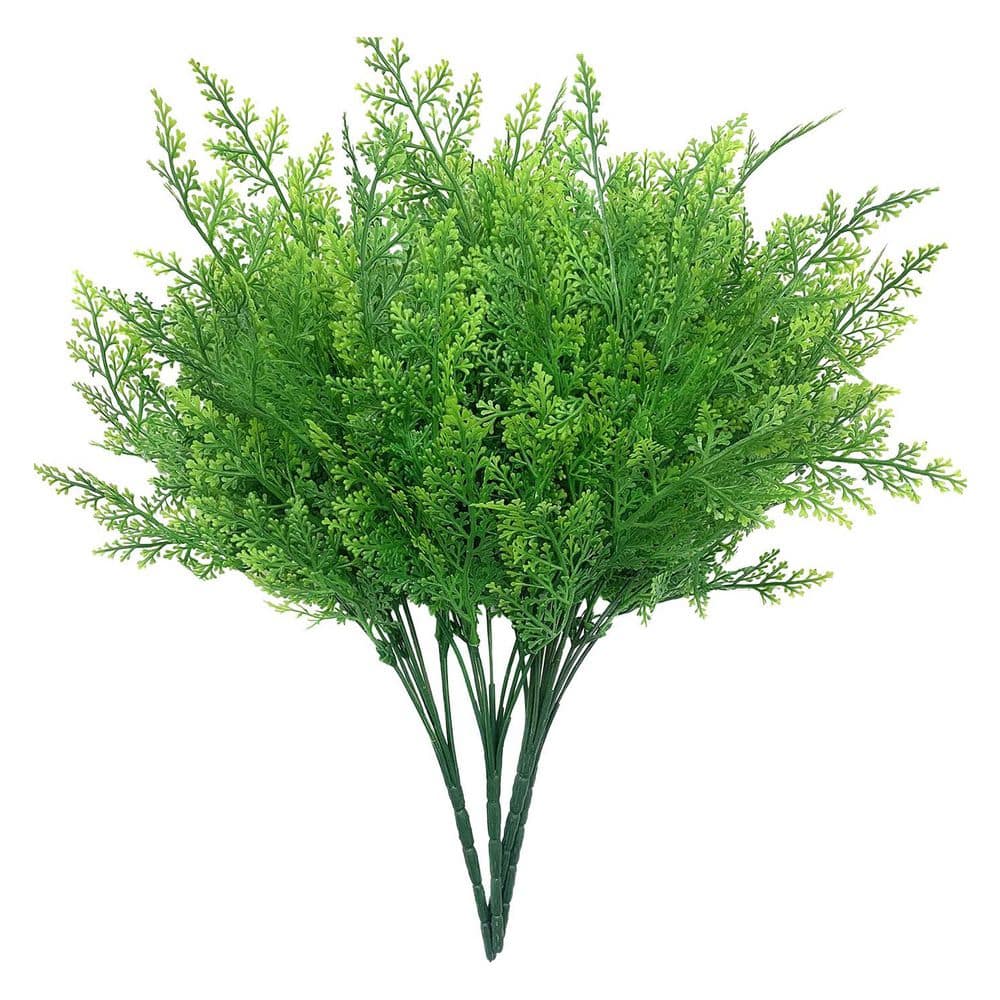 Boston Fern Series 13.8 in. Green Artificial Plant Vine UV Resistant Faux Greenery for Home Garden Decor 4 Pack price history on PriceWatchPro