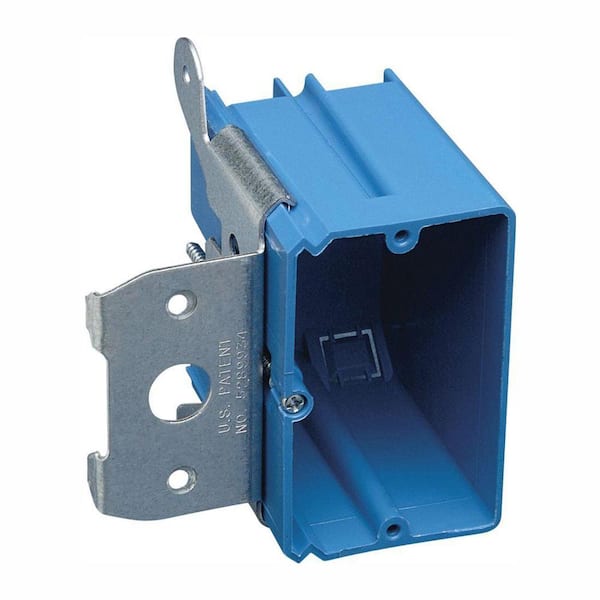 Carlon 1-Gang 21 cu. in. New Work Non-Metallic Electrical Wall Box with Adjustable Bracket (Case of 40)